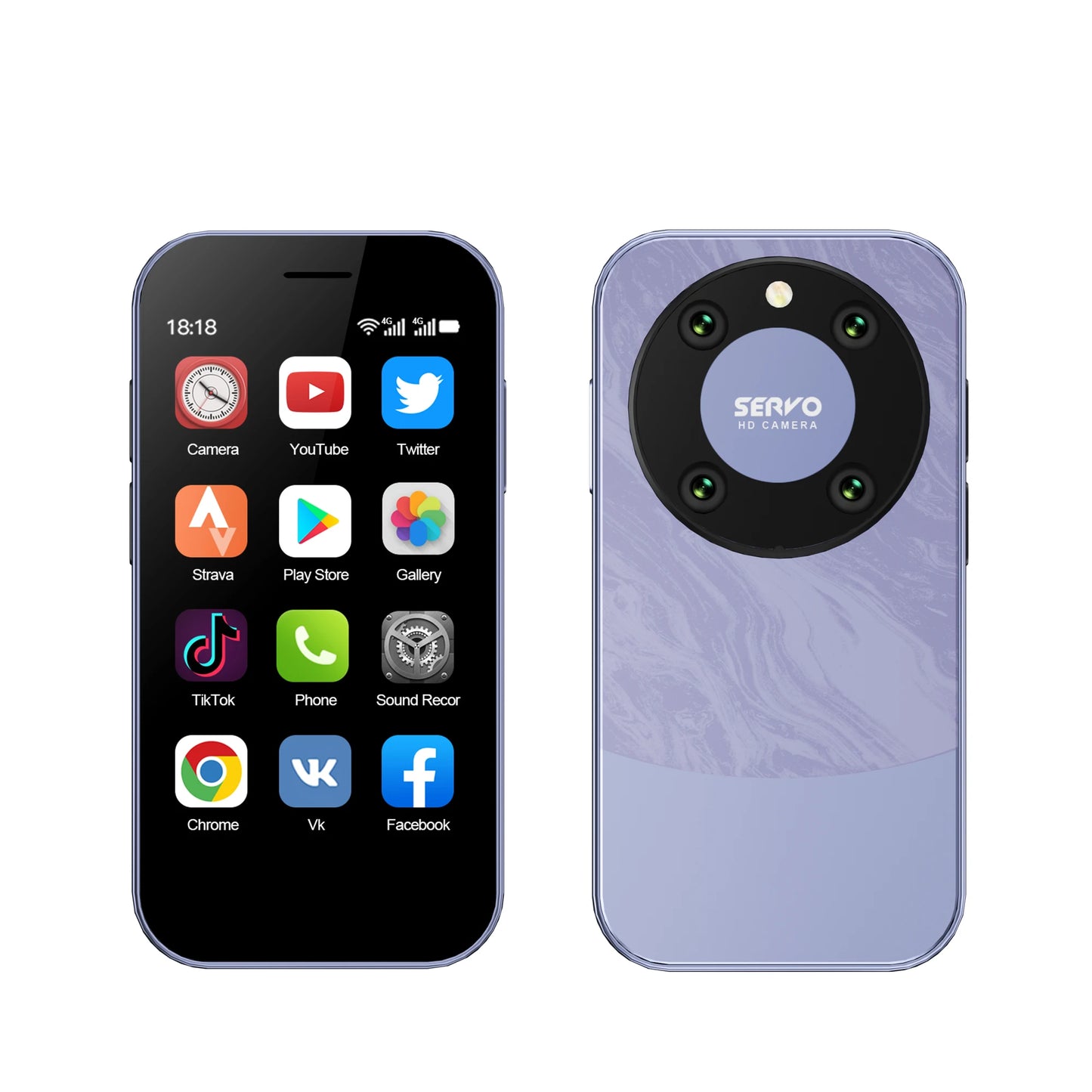 SERVO KING 9000 3.0" HD Display Small Smartphone Android 10.0 Network 4G