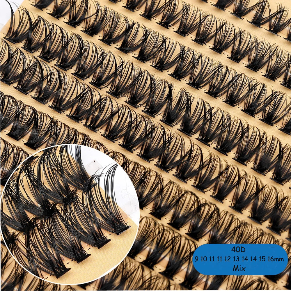 10D/20D/30D/40D/60D/80D/100 Eyelashes Extension  Natural Thick Mink Faux Eyelash