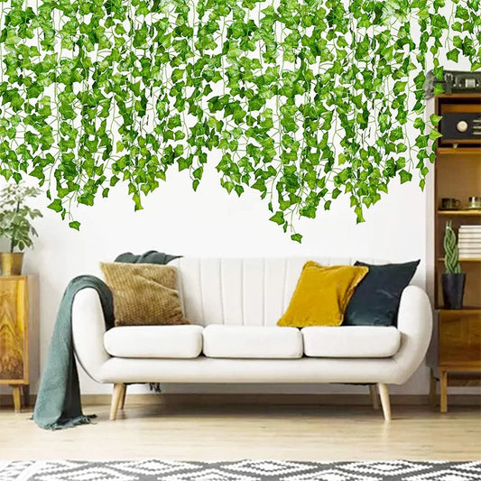6pcs Artificial Ivy Garland Palnts 2.2m Fake Vine UV Resistant