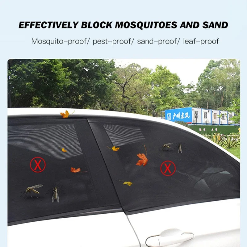 Anti Mosquito Screen Outdoor Bug Shade Cover Size Car Window