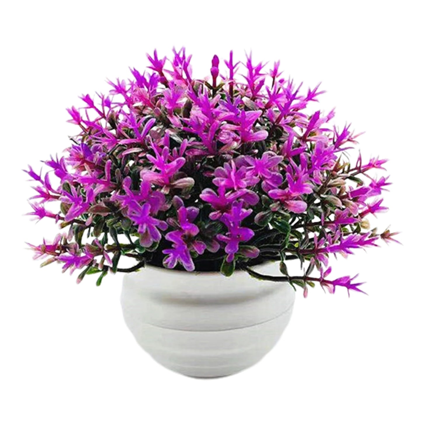 1 Set Artificial Plant Pot Ornamental Photo Props Plastic Desktop Fake Grass Plants for Outdoor