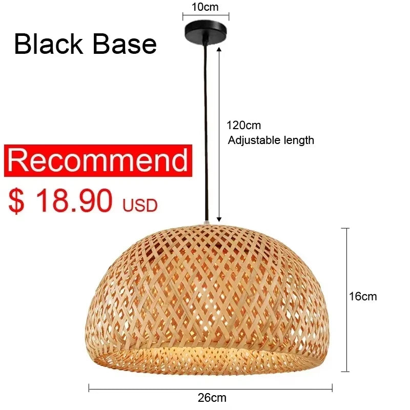 Bamboo Hanging Lamp Pendant Ceiling Light