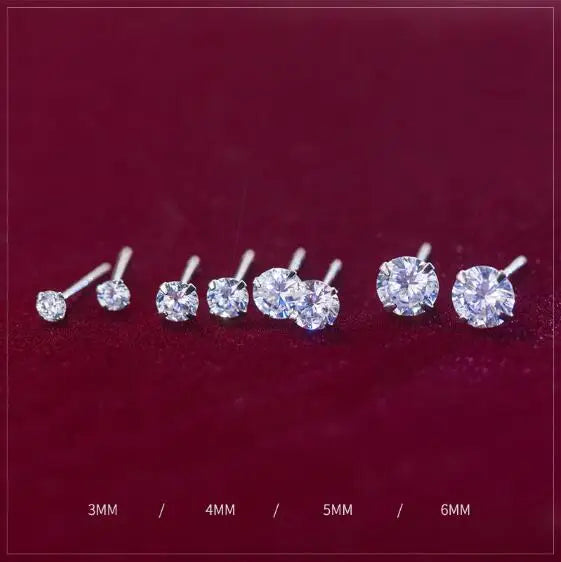 2ct D Color Moissanite Studs Earrings