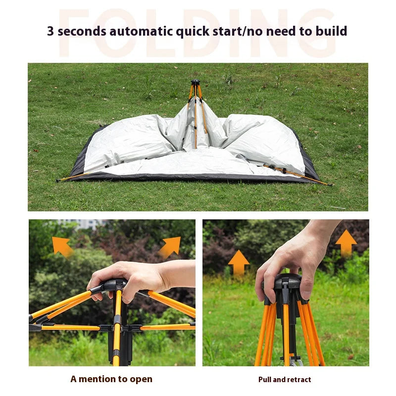 Automatic Quick-opening Tent Outdoor Camping Tent  Rainproof Sunshine-proof Tent Two doors and two windows