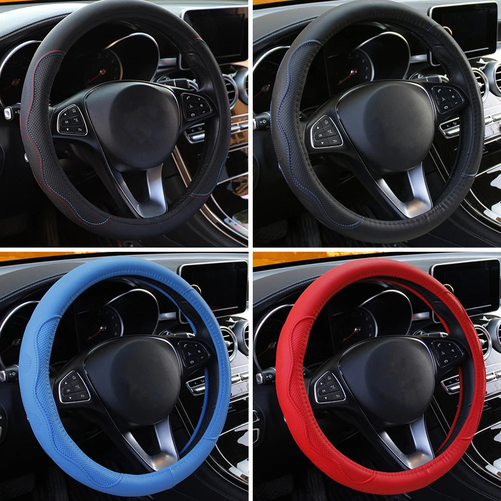 10 Colors Car Steering Wheel Cover Universal Volant Braid on the Steering-wheel