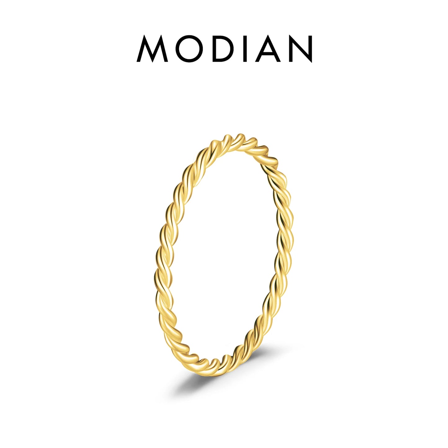 925 Sterling Silver Simple Fashion Stackable Ring Classic Wave Geometric Exquisite Finger Rings