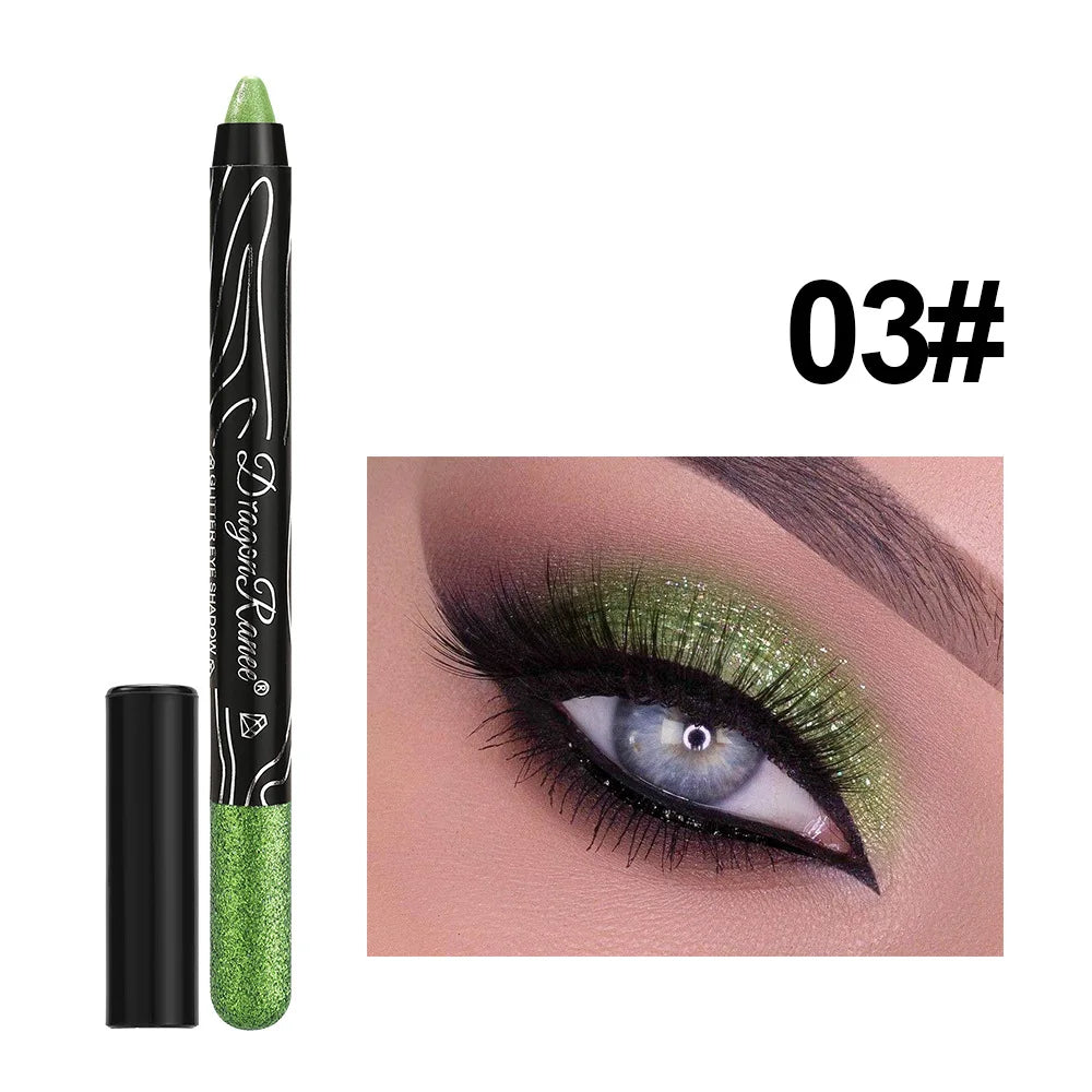 1Pc Metallic Purple Eyeshadow Pencil Glitter Silkworm Liner Pen