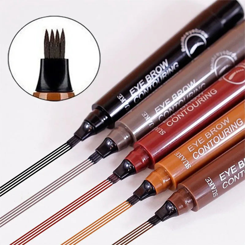 Waterproof Liquid Eyebrow Pen Makeup Long Lasting Cosmetic Microblade Brow Pencil