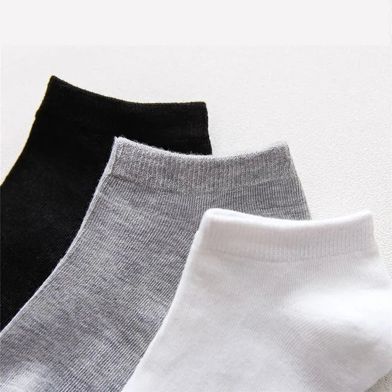 5 Pairs Mens Socks Breathable Short Socks