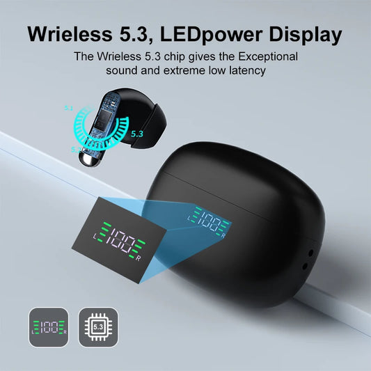 Wireless Earbuds Bluetooth 5.3 HIFI Bass TWS Sports
