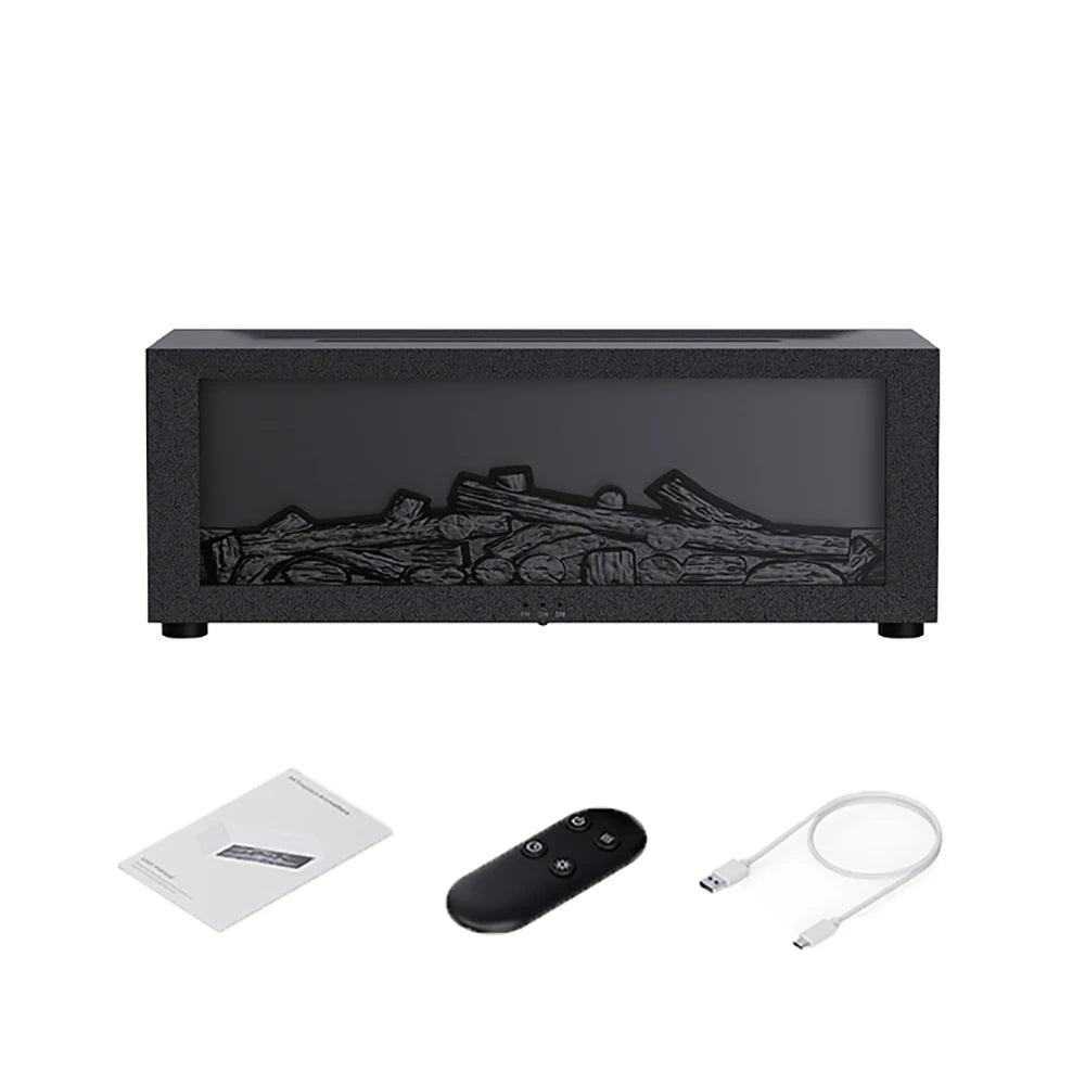Essential Oils Humidifiers Home Aroma Flame Automatic Fragrance Diffuser With LED Light Remote Control
