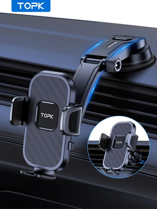 Car Phone Holder Gravity Stand for iPhone, Xiaomi, Samsung