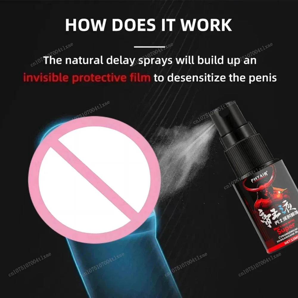 Men's delay time spray