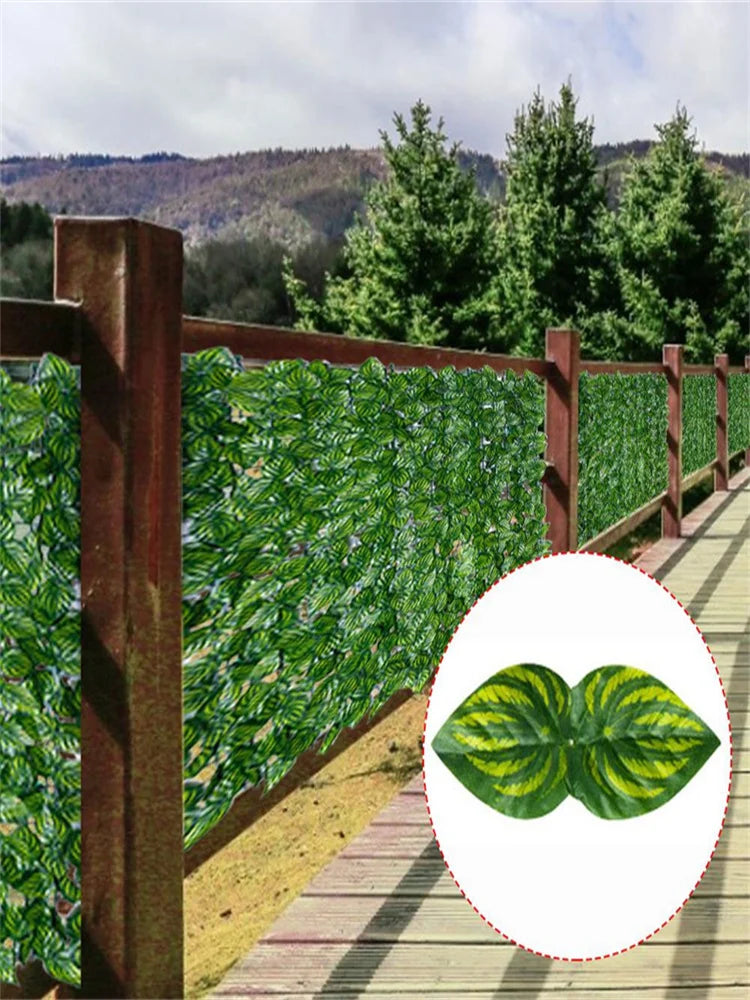 Artificial Leaf Privacy Fence Roll Wall Landscaping Fence Privacy Fence