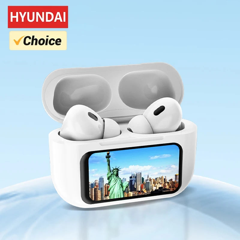 Choice HYUNDAI HY-Y11 Bluetooth Earphones LED A6 Screen Wireless Noise Reduction