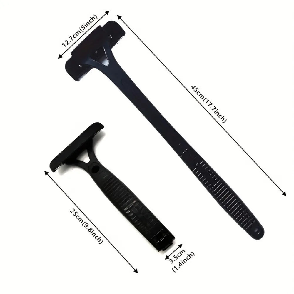 Long Handle Folding Shaver for Men Body Back Hair Trimmer