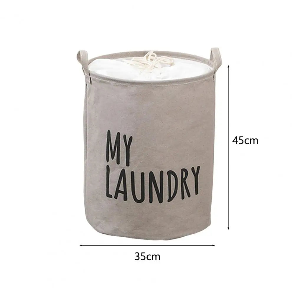 Clothes Basket Durable Sundries Toys Bag Round Laundry Basket